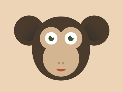 Monkey animal illustration