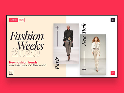 Web UI Inspiration - N. 4 - Fashion Weeks
