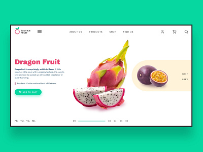 Web UI Inspiration - N. 6 - Exotic Fruits