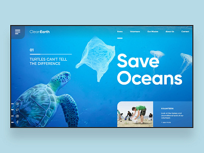 Web UI Inspiration - N. 15 - Save Oceans
