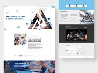 Website - Grupo Delta diseño web hero section programacion web responsive web design responsive website web design web development webpage website