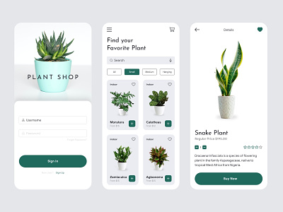 UI UX Inspiration - N. 21 - Plant Shop app app design application decoration indoor plant plant plants ui app design ui design uiux design uiuxdesign