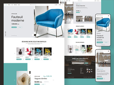 Website UI/UX Prototype - Prestige Deco decorate decoration elegant design furniture furniture store minimalism prestige prototype ui design web design