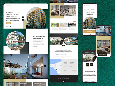UI/UX Web Design - Residences Du Parc