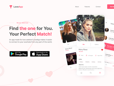 LoveApp landing page