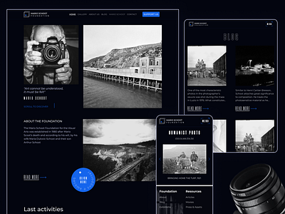 Website for the photographer's foundation design ui ui design ux ux design uxui design web design website