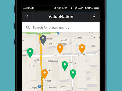 Map View app icons ios map mobile pin search ui
