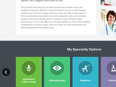 Specialty Options Alt colour icons layout ui web