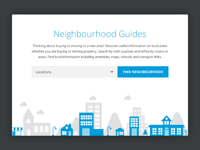 Neighbourhood Guides animation illustration neighborhood real estate search web