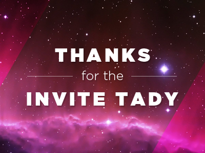 Thanks Tady! debut space thanks
