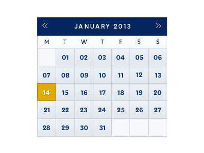 Calendar calendar date day ui
