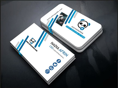 Solve panda business card business card design business cards businesscard designs graphics design