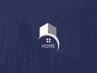 "HOME" Logo Design  for my client. The client gives me a 5⭐⭐⭐⭐⭐