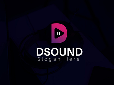 "Dmusic" Logo abstract audio illstrator logo logos minimal music song sound vector wave