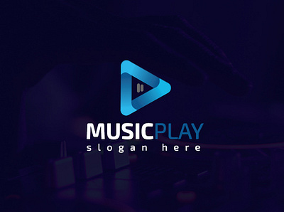 "Musicplay" Logo Design for my client. The client gives me a 5⭐⭐ abstract design headphone illustration logo logo design logodesign logos logotype minimal music noise song sound vector