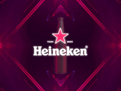 Heineken loop 3d after effects animation beer beer bottle clip element 3d filipe aparicio heineken its alive loop vj