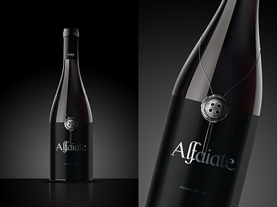 Alfaiate Wine Label alfaiate black bottle gourmet label premium velvet wax seal wine bottle wine lable