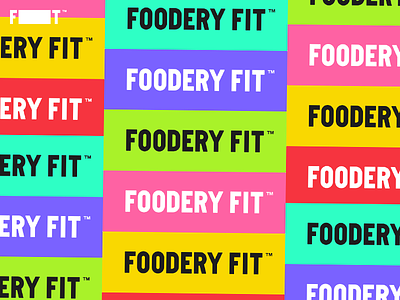 FOODERY F████T brand branding custom type dynamic identity fitness food foodery fit
