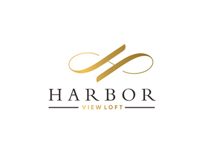 Harbor Logo Client bridal gold invitation letter h luxury wedding