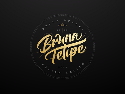 Bruna & Felipe wedding logo