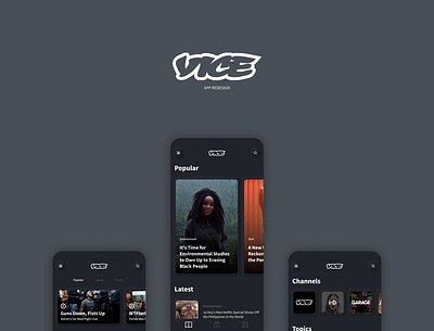 VICE app redesign app app redesign dark mode design ios neumorphism ui ux vice