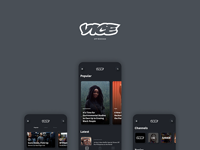 VICE app redesign