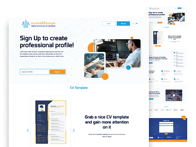 Landing Page: Digital Community of Cambodia (DCC)