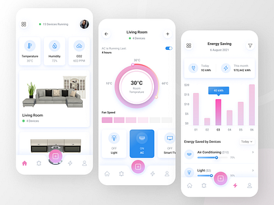 Smart Home Application application design ui ui design