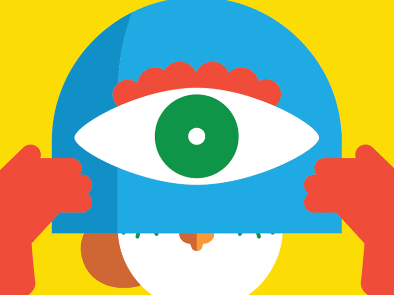 Fresh Eyes character design design eye gif helmet illustration vector