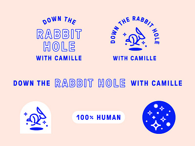 Down the Rabbit Hole Identity brand brand and identity branding identity branding logo market rabbit vlog