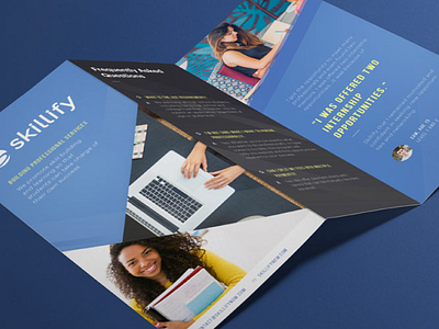 Skillify Brochure brochure education internship mockup school skillify