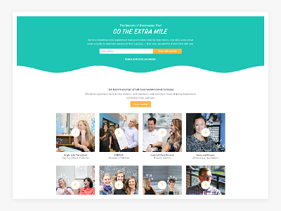 The Secrets of Companies that Go the Extra Mile landing page