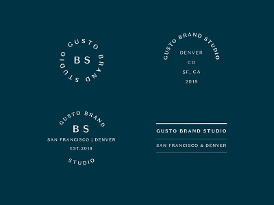 Gusto Brand Studio badges badges brand graphic design gusto