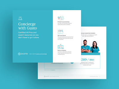 Gusto Concierge Hand out