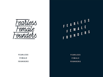 Fearless Female Founders branding explorations badges branding design graphic design icon lettering logo