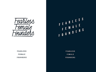 Fearless Female Founders branding explorations