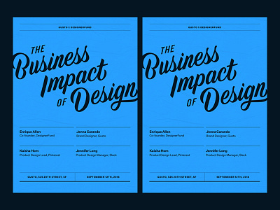 The Business Impact of Design posters graphic design gusto poster print print design swiss typography