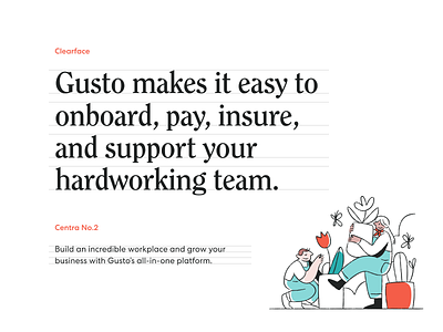 Gusto Typography clearface gusto rebrand serif typography typography design