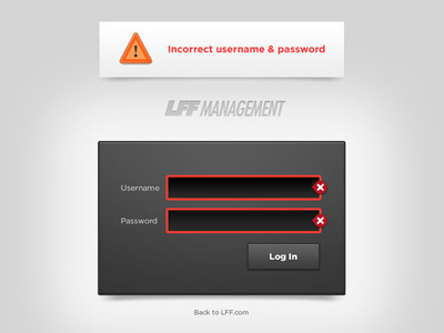 Management Login Screen admin app gotham login ui ux web