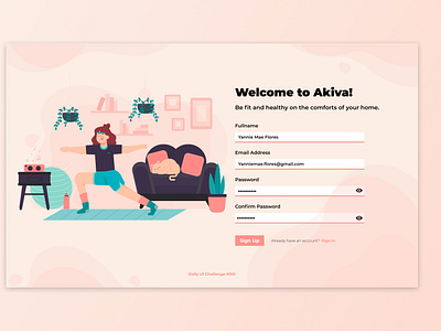 Daily UI Challenge #001 Sign Up