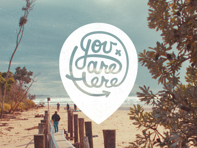 You Are Here Logo Option 2 beach logo you are here