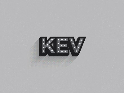 ...or Kev 2? black and white kev lights sign vintage