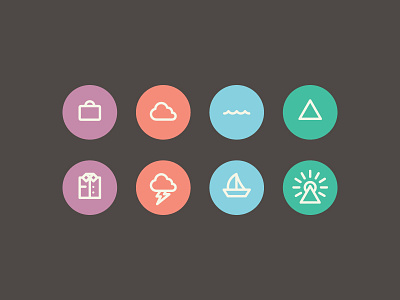 Travel Icon Brainstorming by Tyler Anthony on Dribbble