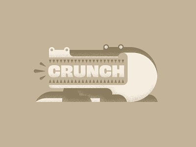 Crunch aligator art design eyes fun illustration illustrator mouth teeth texture vector