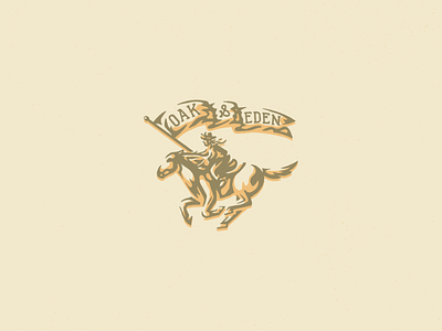 Oak & Eden art cowboy horse illustration texture vector vintage western whiskey