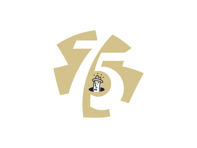 Unused 75th anniversary logo 75 hat paper