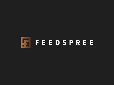 F + S Feedspree Logo (Unused) black copper f gold s sf white