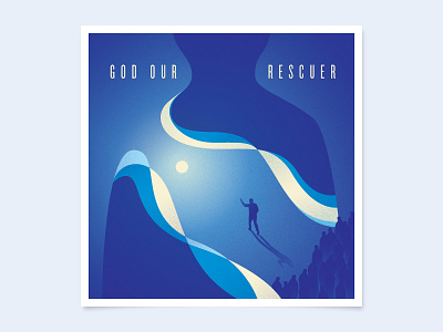 Unused God Our Rescuer album art blue god grain people stuff white