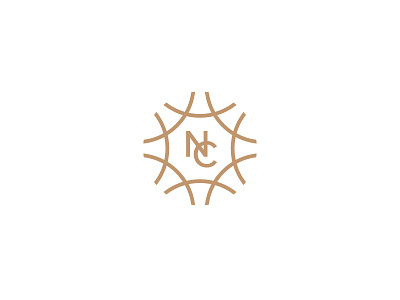 Natalie and Connor wedding logo c gold logo n snowflake