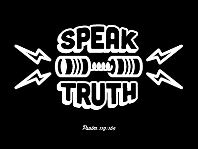 Speak Truth Logo v2 black and white logo